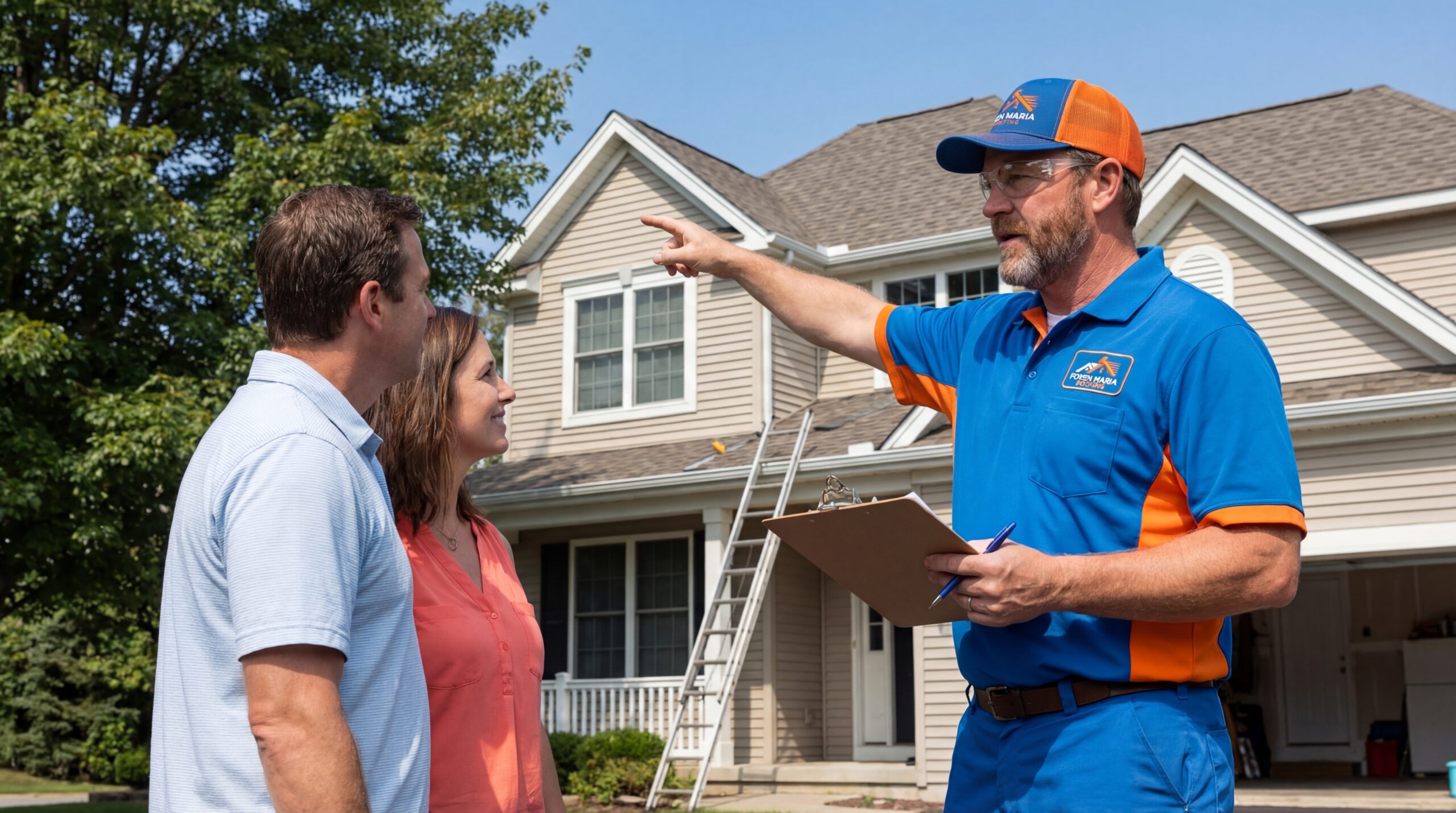 On-Site Roof Discussion with Homeowners in Santa Maria CA